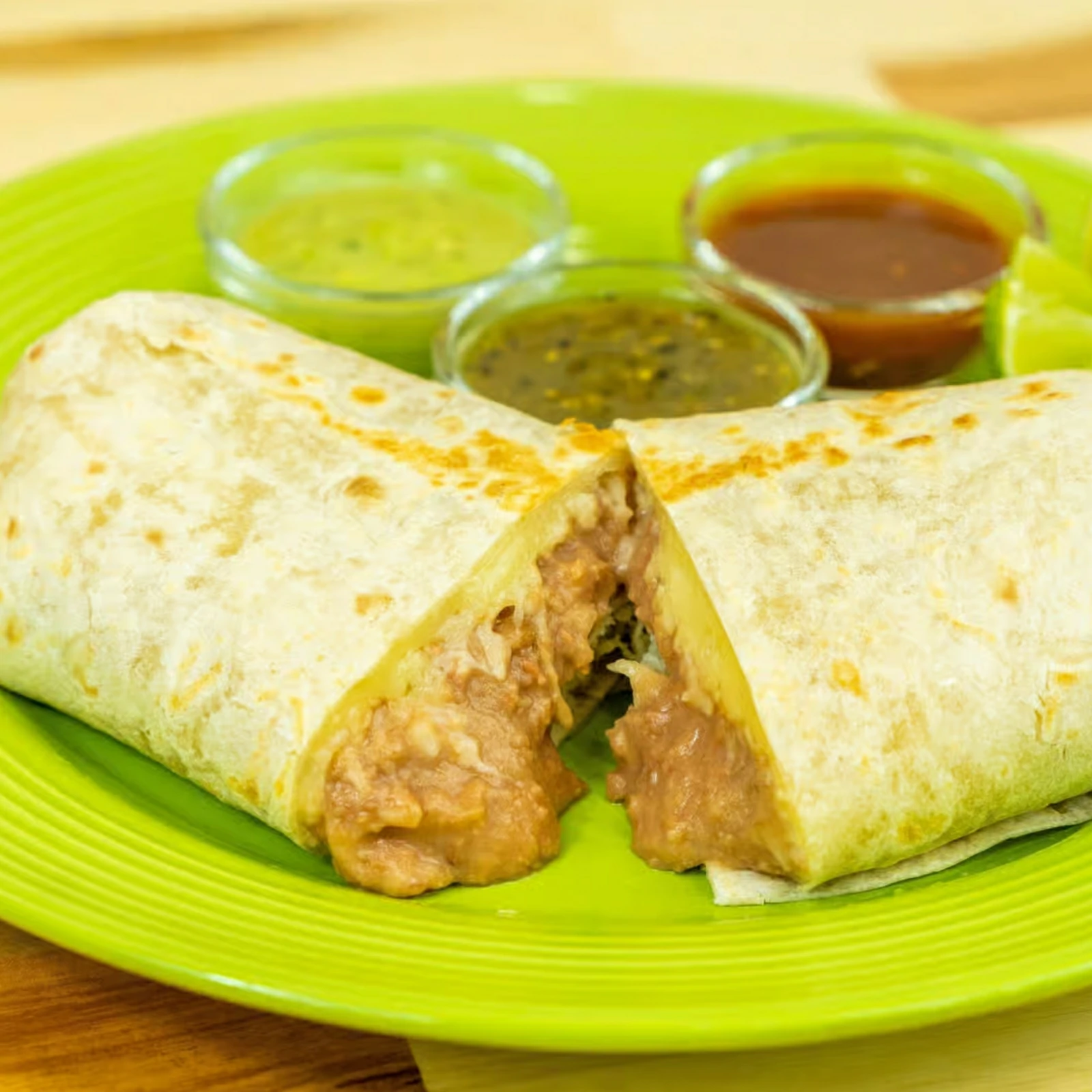 Burrito de frijol y queso